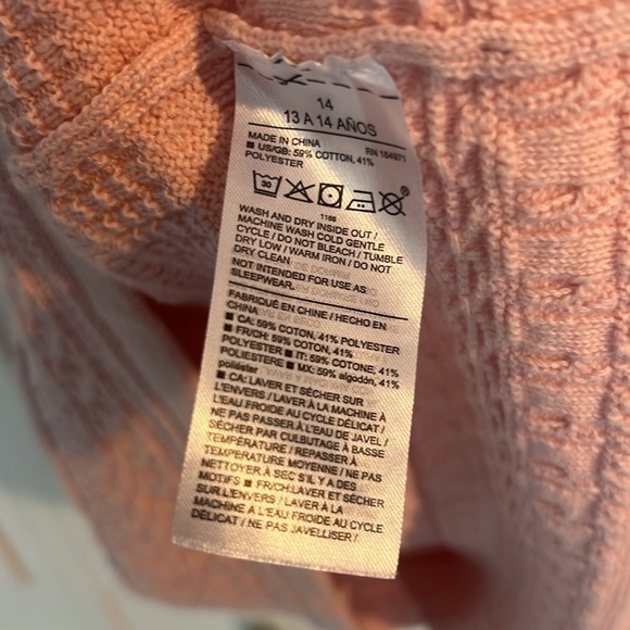 Janie and Jack peachskin the heights sweater dress size 14 - Picture 7 of 9